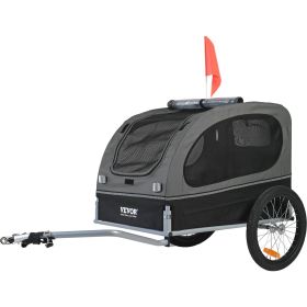 Dog Bike Trailer, Supports up to 88 lbs, Pet Cart Bicycle Carrier, Easy Folding Frame with Quick Release Wheels, Universal Bicycle Coupler, Refle