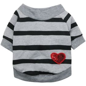 Jarre Aero Bull Pug Puppy Clothes Teddy Milk Cat Pet Spring And Summer Thin Small Dog Puppy (Option: Gray-XS)